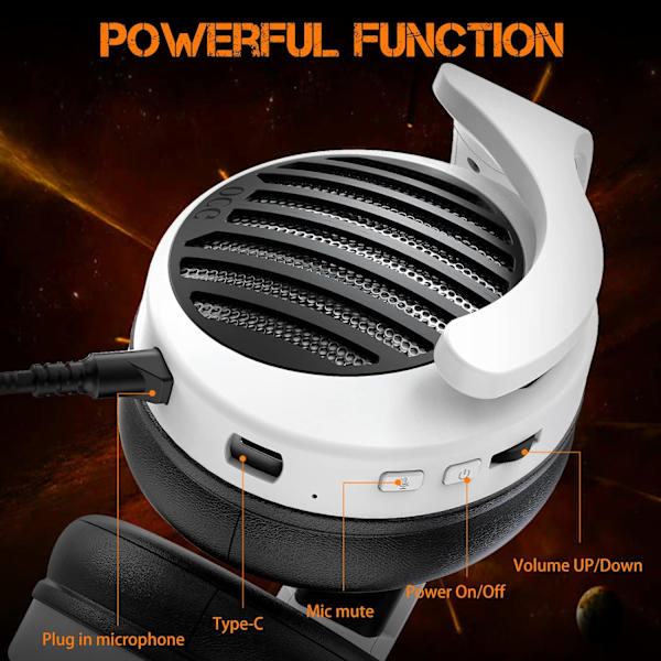 Pelikuulokkeet Dual Wireless Lossless 2.4G Bluetooth - Irrotettava Mikrofoni 50mm Kaiuttimet - PC:lle, PS4:lle, PS5:lle, Älypuhelimelle, MacBookille TA 2000 headphone