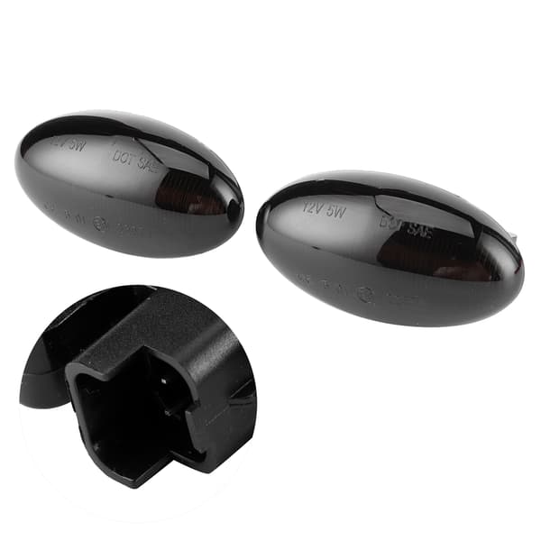 Sidemarkerlys Dynamisk Blinklys Indikator Flydende LED Lampe til Peugeot 1007