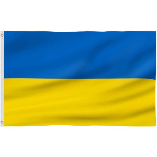 Ukrainas flagga 3ftx5ft Ukrainska nationella flaggor Polyester med mässingshylsor 3x5 fotflagga