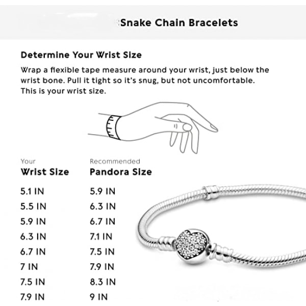 Armband 925 Silver Shining Round Heart Full Diamond Series 18cm