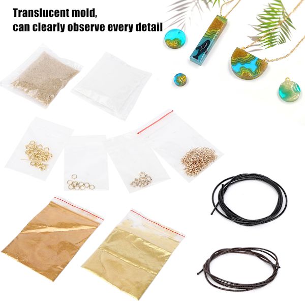 Saari Muotti Värikäs Epäsäännöllinen Muoto DIY Käsintehty Käsityö Koristeellinen Korujen Valmistus Muotti Pakkaus (Saari Muotti Materiaali Pakkaus)