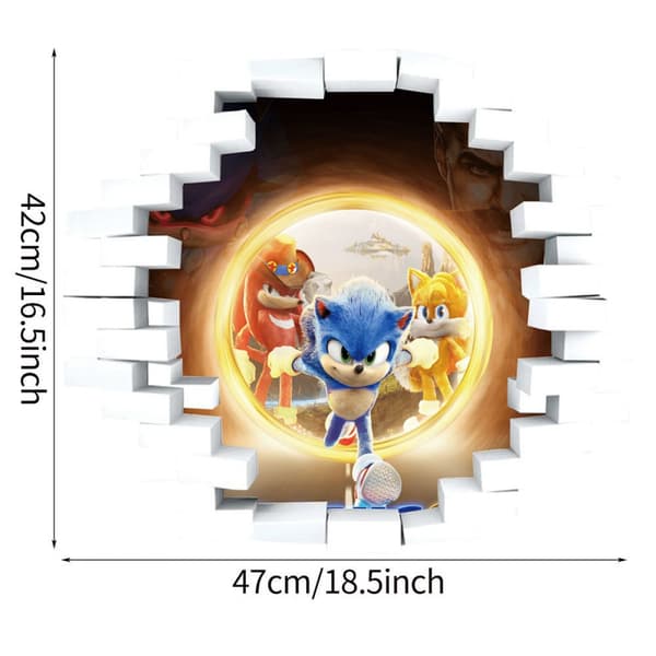 Tegneserie Wall Breaking Game Wall Decals Soveværelse Stue