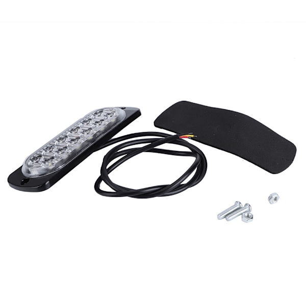 12-24V Lastbil Bil 12 LED Blinkende Strobe Nødlys Blinkende Lys Hvid/Gul
