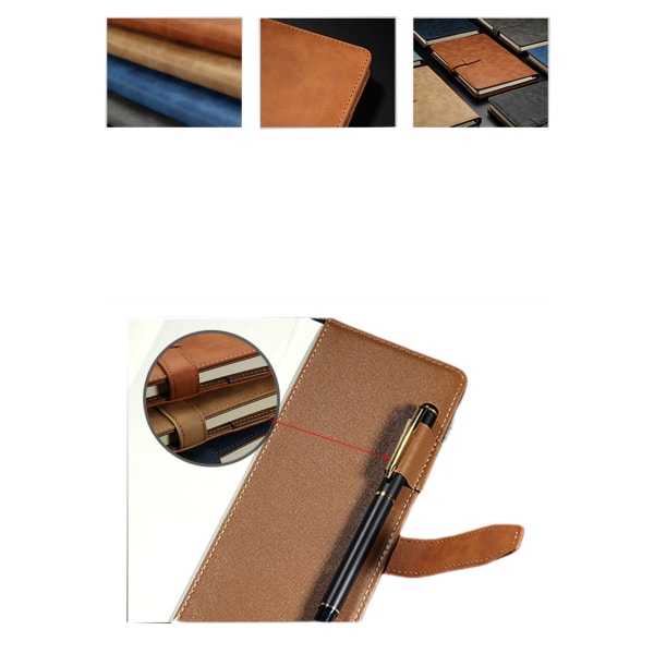 Enkel Journal Notebook Hardcover Notepad Med Spänne Stängning