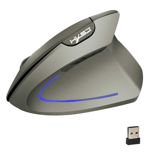 Vertikal trådlös mus 2.4GHz mus ergonomisk design 2400DP