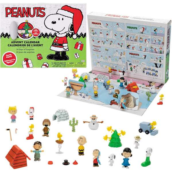 Peanuts Julkalender 2024 för Barn – Njut av 24 Dagars Nedräkningsöverraskningar! Julkalenderöverraskningsgåva för Barn