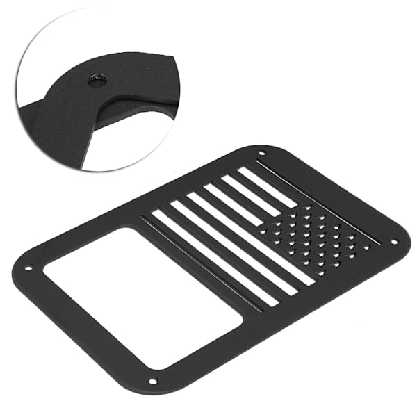 Sæt af Baglygte Dæksel Baglygte Lampe Beskyttelsesgitter til Jeep Wrangler 2007-2017 Type B