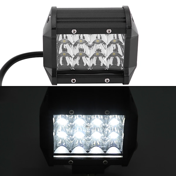 2 stk. 4 tommer 12 LED 36W 3 Rækker Bil Arbejdslys Bar Tag Flood Beam Lampe til Off Road Trucks 10-48V