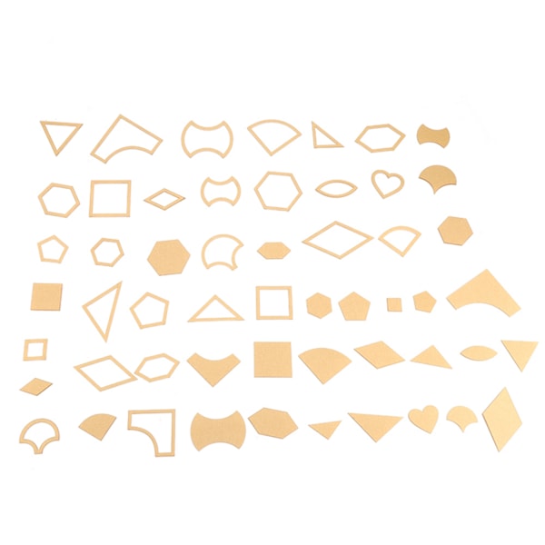 54PCS Clear Acrylic Pattern Stencil Template Set Leather Craft Quilting Sewing Tool DIY