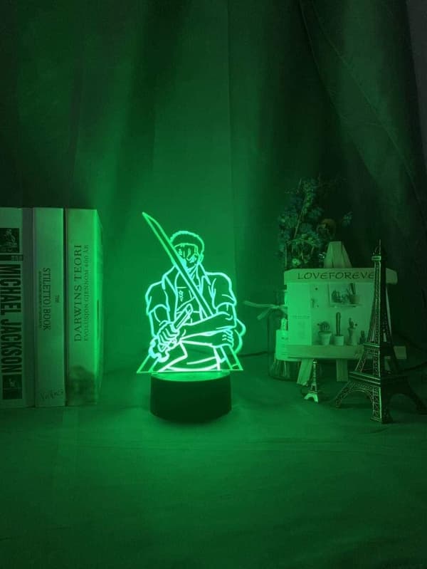 One Piece Luffy 3D Illusion Natlampe Smart Touch, RG