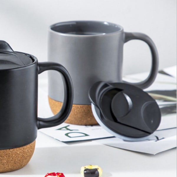 15 oz Kaffeemuggen, Set med 2 Stora Keramiska Muggar, Muggset med