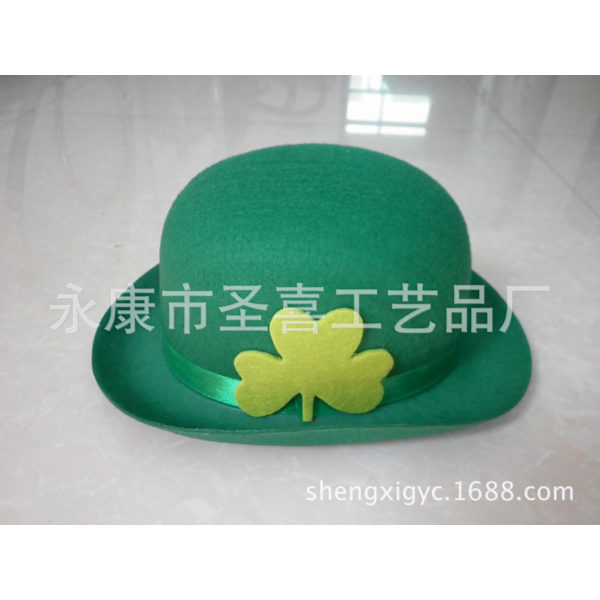 St. Patrick's Day hatt grön klöver hatt klädtillbehör