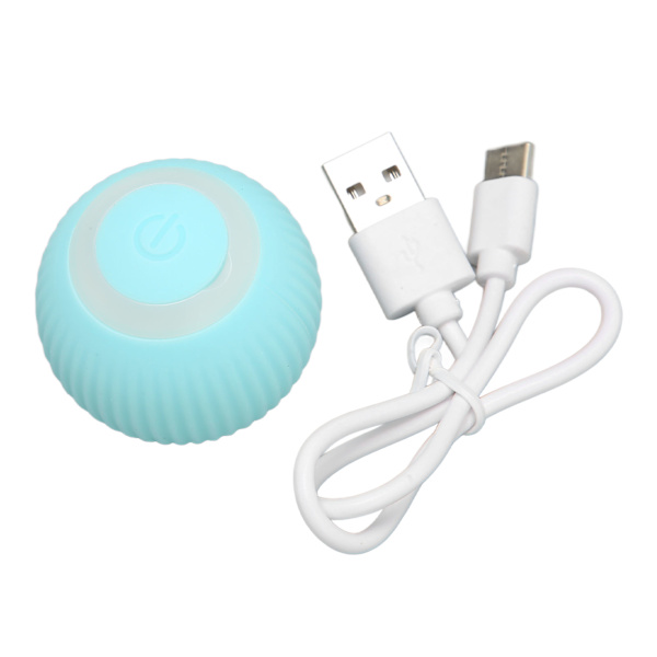 Interaktiivinen kissanpallolelu USB-ladattava turvallinen 2 tilaa Purentakestävä Esteen välttäminen Älykäs Wicked Ball -lelu kissoille Blue Green