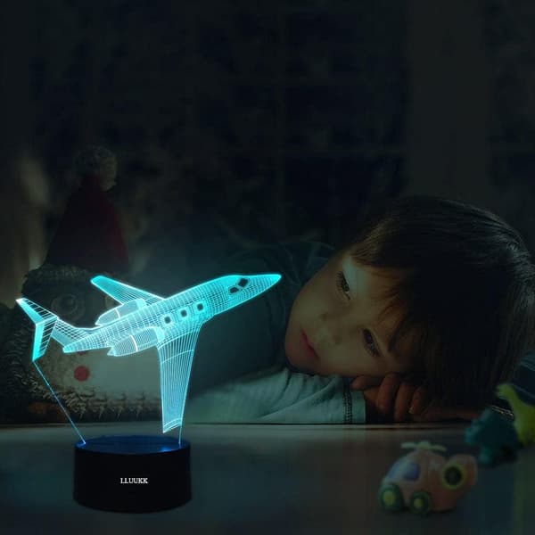 Visuell 3D Skrivebordslampe Fly Fly Leker Borddekor