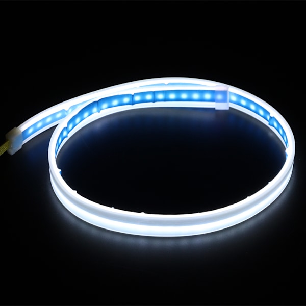1 Par 60cm LED Dagkjørelys Guide Stripe Bar Hvit Gul Lysfarge