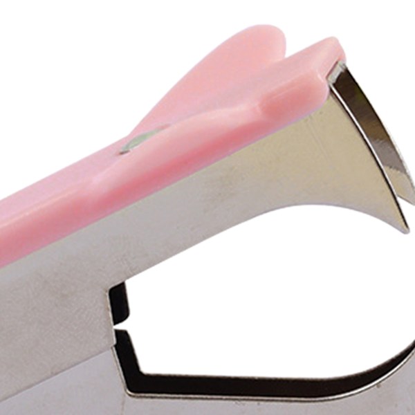 Hæfteklammefjerner Bærbar Effektiv Fjernelse Ergonomisk Design Hæfteklammeaftrækker til Kontor Finansafdelinger Sakura Pink