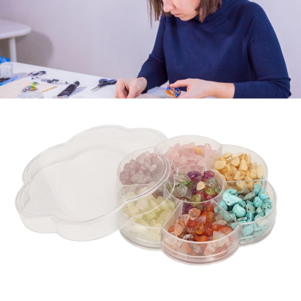 Helbredende krystaller 7 farger uregelmessig formet boks pakket multi-purpose krystallperler for smykker gjør DIY