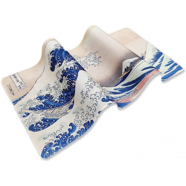 Tastatur Datamaskin Bordmatte 90x40 cm - Speed ​​​​Surface Gamer Spill Musematte Musematte (90x40 cm, Japan Wave - Kanagawa)