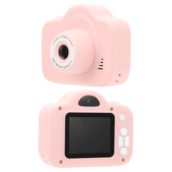Lasten digitaalinen kamera 2000W HD 2,0 tuuman näyttö Ladattava monitoiminen lasten videokamera lelu taaperolle Pink