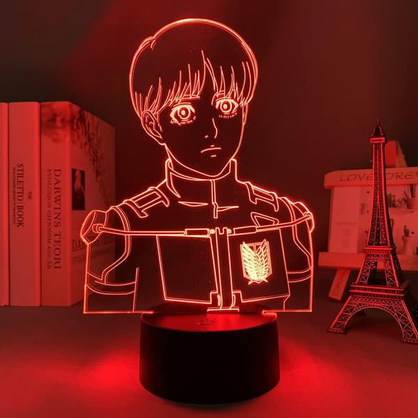 Attack on Titan Armin Arlert lampa Anime Light 3D LED nattlampa