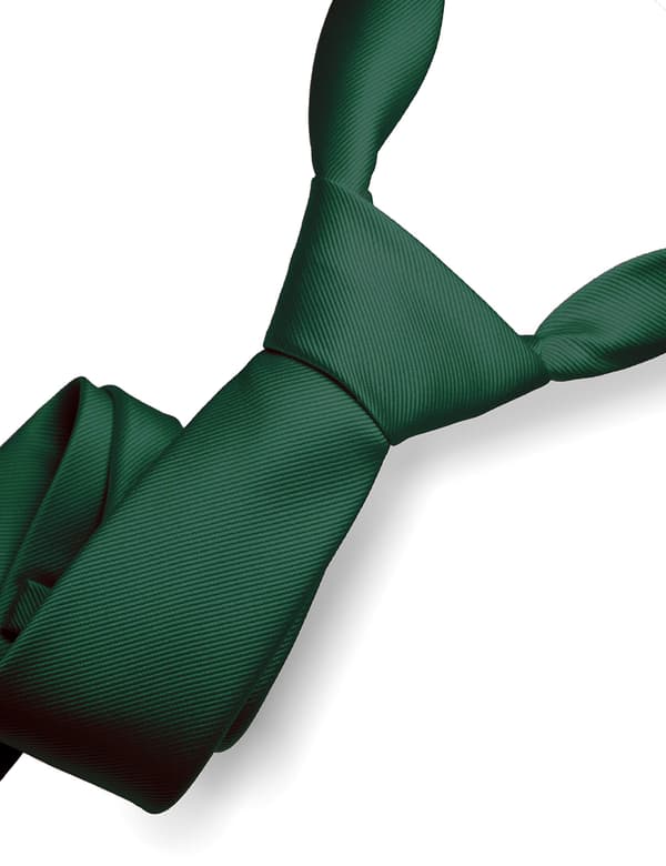 Halsduk i solid sidenblandning för män, 2,36\"×57\", 1200 stygn tung formell slips, elastisk vävd halsduk för affärer, bröllop och fest Dark Green