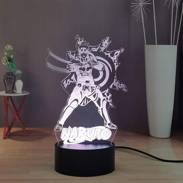 Naruto Kakashi Uchiha Sasuke 3D Illusion Natlampe Sm