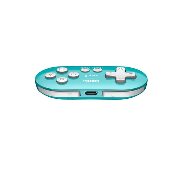 Zero 2 Bluetooth Gamepad Nøglering Størrelse Mini Controller til Switch, Windows, Android, macOS & Raspberry Pi (Turkis Udgave) Turquoise