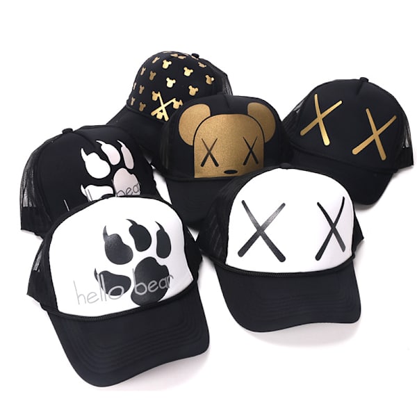 Mesh Trucker Kepsar Styva Strukturerade Främre Paneler Golf Pappa Bas CC