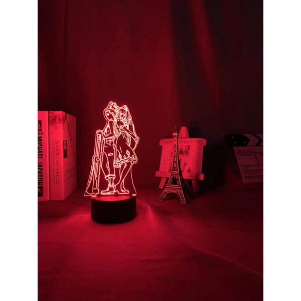 Carole och Tuesday Light Anime lampa 3D LED nattlampor 16 C