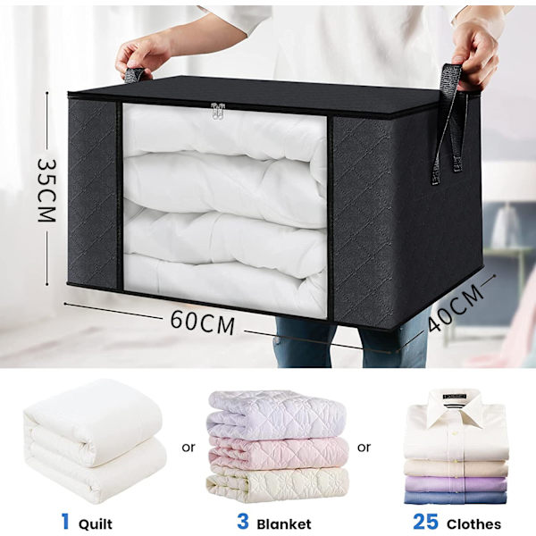 Fab Totes 2-pak Tøjopbevaring, Foldbar Tæppeopbevaring