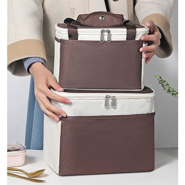 6L Tjockisolerad återanvändbar kaffemiddagsbag för kvinnor och män Resepicknick och lunchlåda (liten, kaffe) Coffee Small