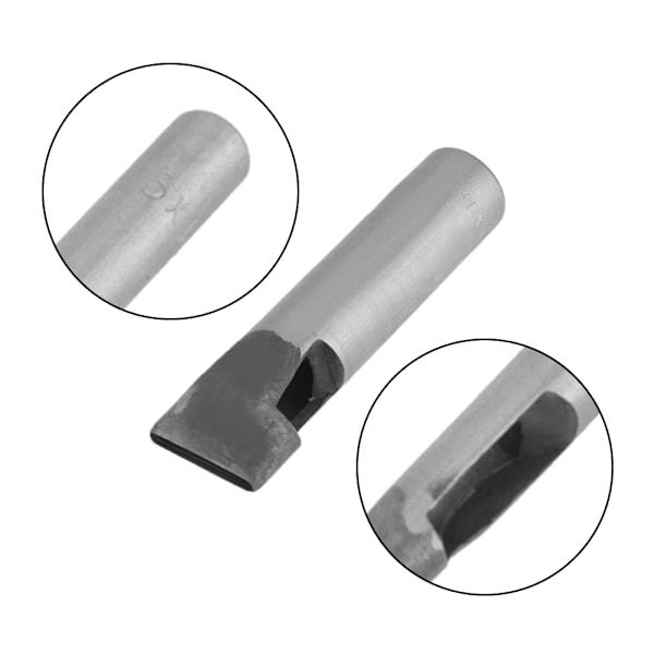 4mm Læderhåndværk Oval Rektangel Hul Hul Stanser Hul Stanser DIY Værktøjer (31 x 4mm)