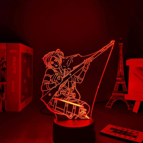 Attack on Titan 3D Anime Lamp Natt Levi Ackerman Illusion N