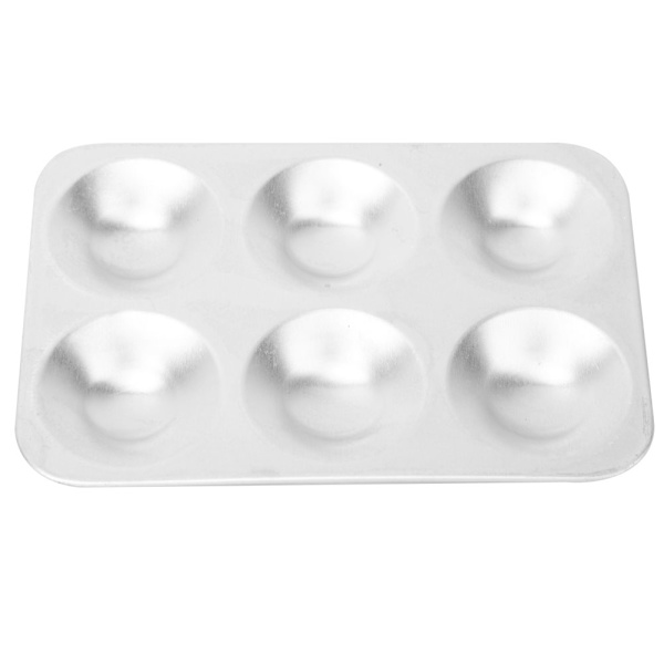 Aluminium Blandningsfärg Målningsbricka Konstnär Vattenfärgspalett Tillbehör för Student (#01)