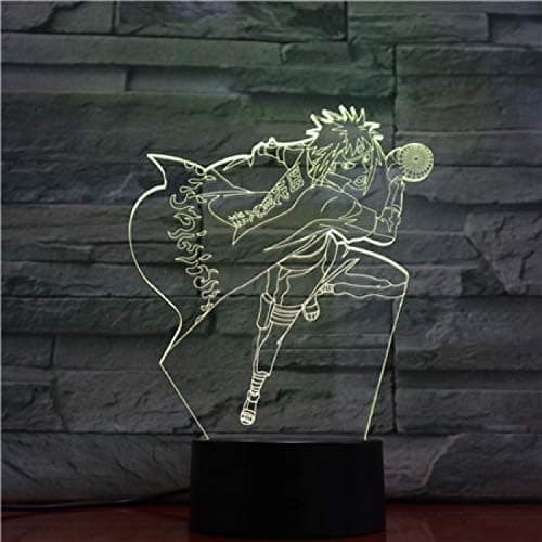 Naruto Kakashi Uchiha Sasuke 3D Illusion Natlampe Sm
