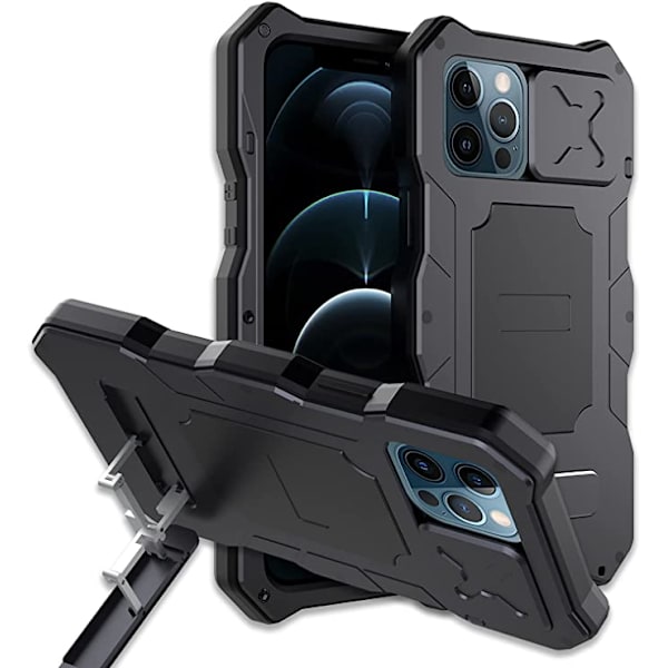 Kompatibel med iPhone 13 Pro  Vattentätt Metallfodral, Byggt