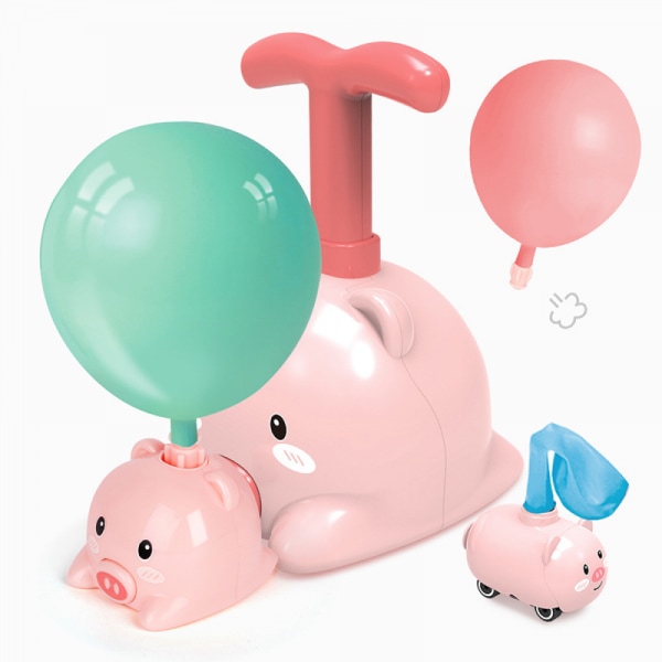 Ballondrevne Pink Pig Cars - Pink Pig Ballon Cars Toy S