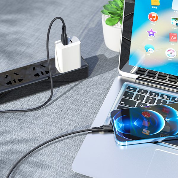 Borofone BX66 silikone PD opladningsdatakabel til Apple hurtig