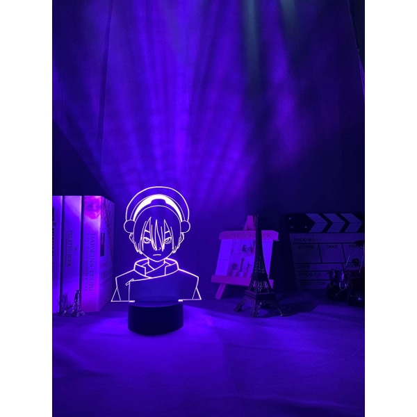 3D Lamp Avatar The Last Airbender Toph Beifong för Home Deco