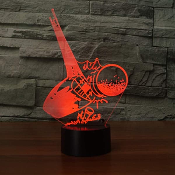 Abstrakt Hjemmedekorasjon Kreativ 3D Illusionslampe LED Nattelys