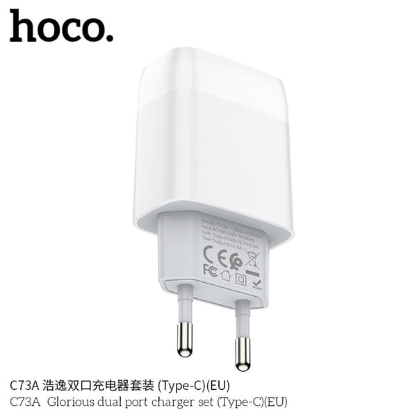 hoco. C57A Europæisk standard PD+QC3.0 hurtig oplader TYPE-C til