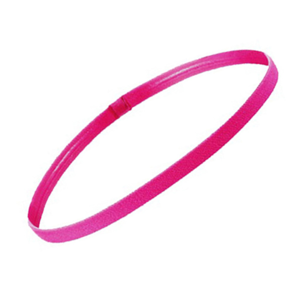 Tunn, halkfri elastisk sportpannband med halkfri silikongrepp, tränings- och svettband för män och kvinnor, fotboll, basket, fotboll, tennis Purple
