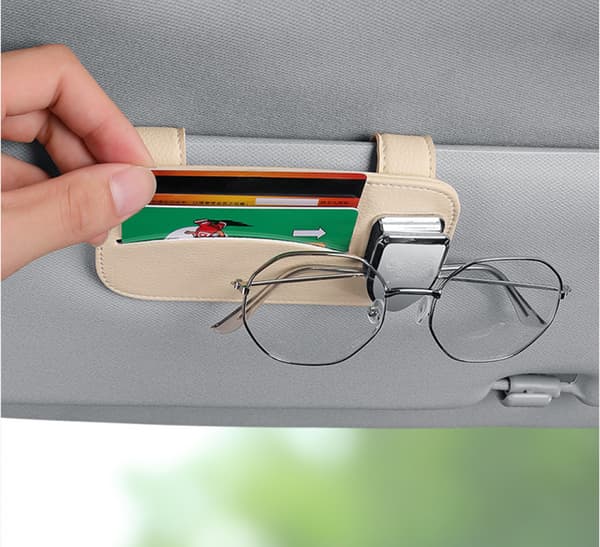 Solbrilleholder for bilvisir Organizer Brilleholder Bil