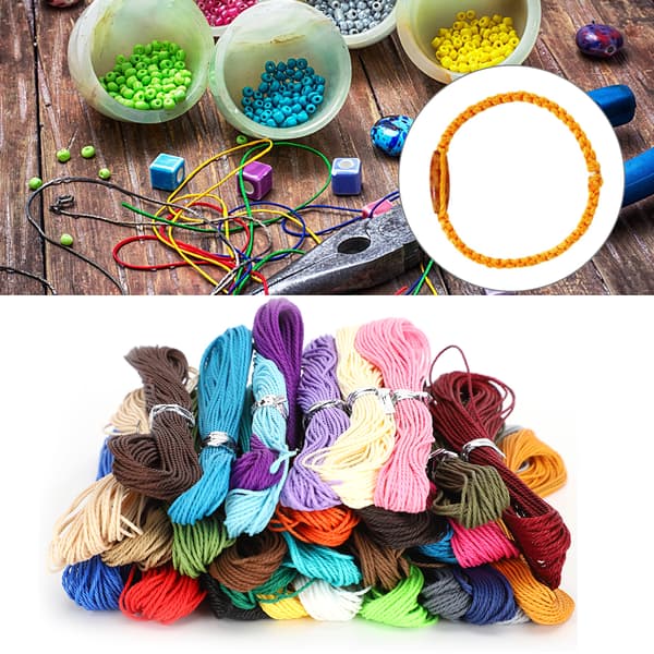1mm Diameter 10m Polyester Voksbehandlet Snor Strengtråd Smykkefremstilling DIY Håndværk Tilbehør