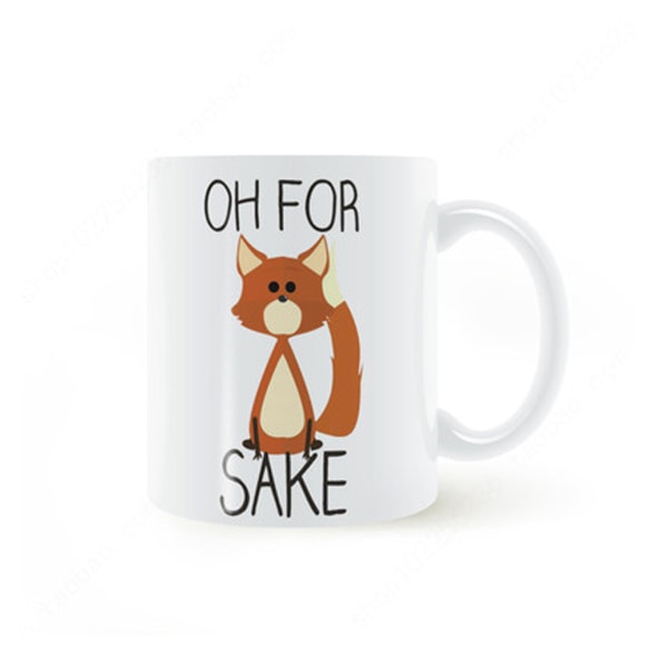 Oh For Sake Fox Kaffe Krus Morgenmad Krus Sjov Kaffe Krus 11 Ounces Inspirationa