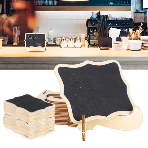 2 Set Mini Chalkboard Skyltar Platskort Små Griffeltavlor Bröllop Dekoration Hantverk Diaplay