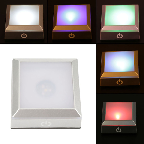 Värikäs LED-valokristallinäyttöjalusta type 2