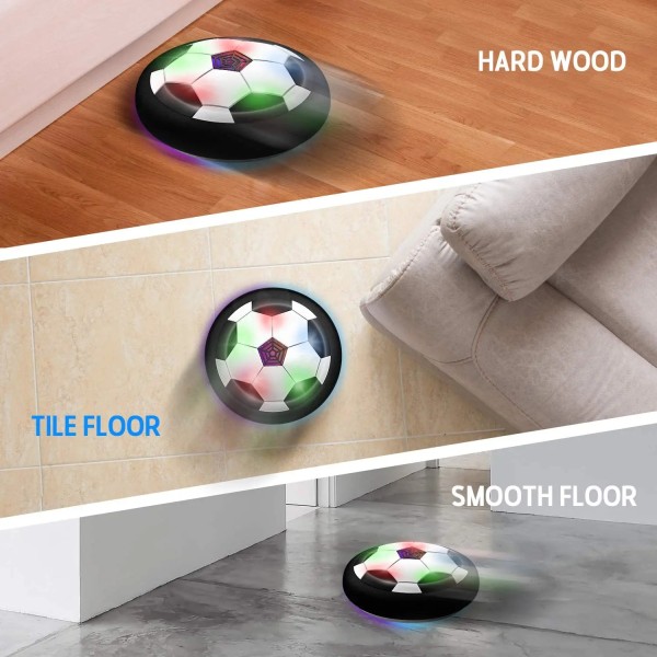 Sport Kids Levitate Suspenderande Fotboll Boll Luftkudde Flytande LED Hover Fotboll Boll Luftkraft Träning Spela Fotbollsspel