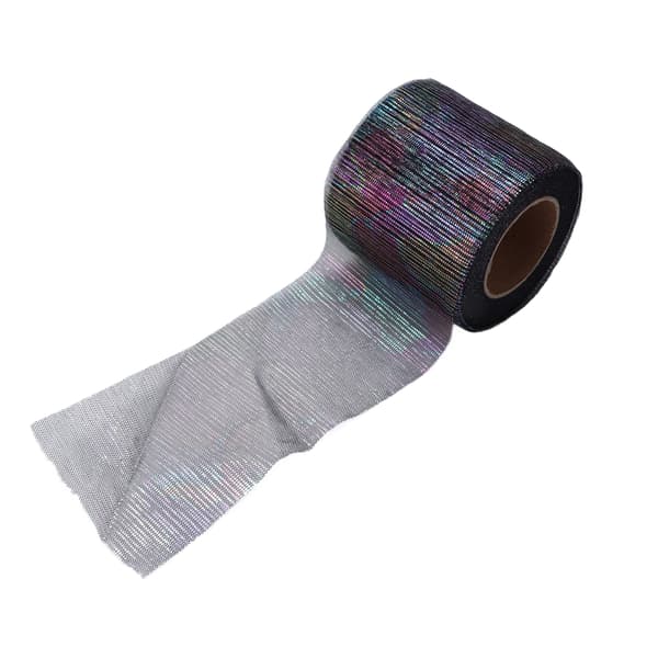 Tulle Rull Symfoni Linje Mesh Rull Manuell DIY Hodeplagg Sløyfe Mesh Stoff Tilbehør Svart
