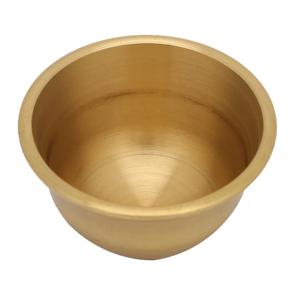 Ren Messing Kop  Lille Tekop Buddhistisk Tilbehør Buddha Offer Kop Gud Tilbedelse 7 Til Salg